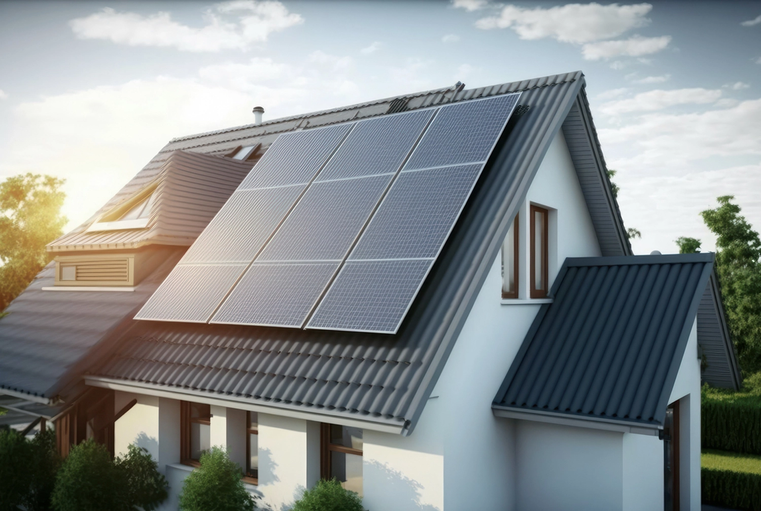 Ljus Volt - Photovoltaiklösungen - Asiatischer Techniker prüft die Wartung der Solarpaneele auf dem Dach.